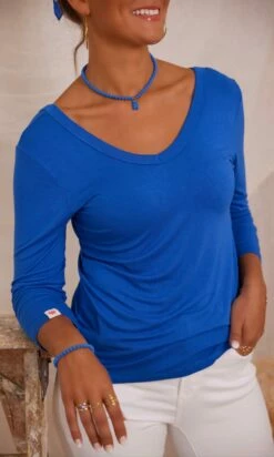 T-Shirt Essentiel ML Bleu Electrique -Vêtements Soldes 2024 facetune 22 08 2023 10 12 56 1