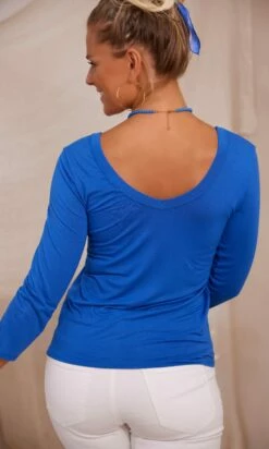 T-Shirt Essentiel ML Bleu Electrique -Vêtements Soldes 2024 facetune 22 08 2023 10 14 06