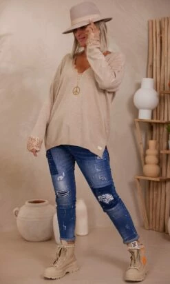 Pull Artus Taupe -Vêtements Soldes 2024 facetune 22 08 2023 14 36 04