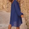Petite Robe Nuria Plissée Bleu Marine -Vêtements Soldes 2024 facetune 22 09 2023 10 09 11