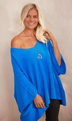 Pull Léon Oversize Bleu Electrique