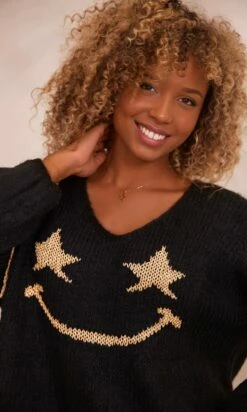 Pull Andres Noir Star Smile Doré -Vêtements Soldes 2024 facetune 22 10 2023 22 28 38 1