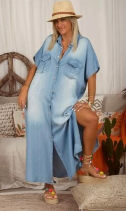 Robe Molly Oversize Jean's Used Denim