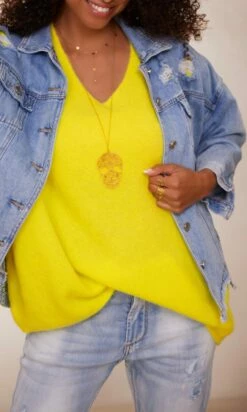 Pull Giuliano MC Oversize Jaune -Vêtements Soldes 2024 facetune 23 01 2024 09 58 17