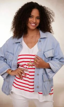 Pull Yann MC Oversize Blanc Marinière Rouge -Vêtements Soldes 2024 facetune 23 01 2024 10 34 40