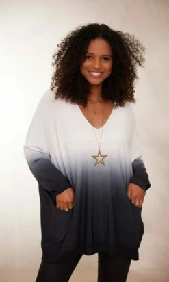 Pull Nestor Oversize Maille Fine Tie And Dye Noir -Vêtements Soldes 2024 facetune 23 01 2024 12 12 48