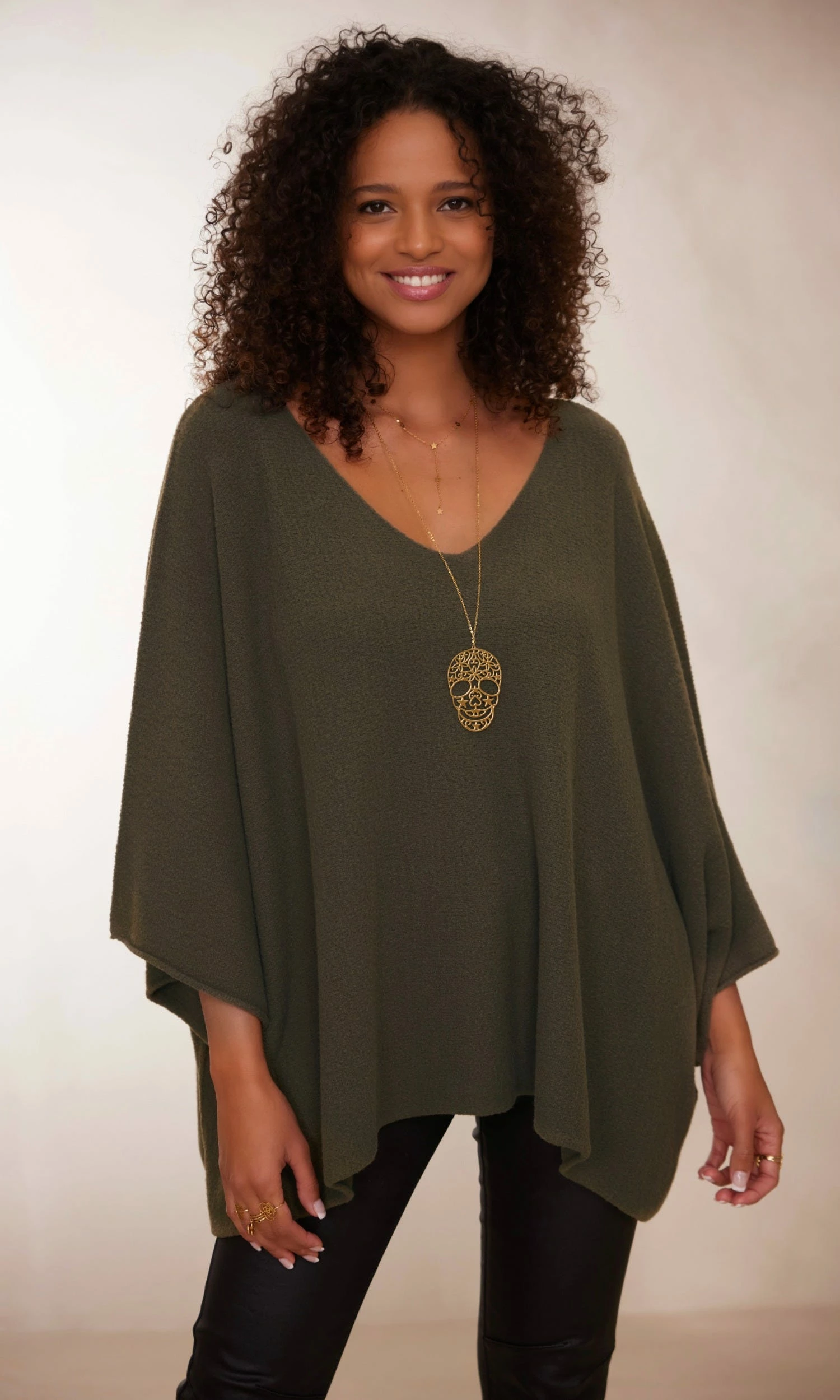 Pull Léon Oversize Kaki 7 Pull Léon Oversize Kaki – Image 5