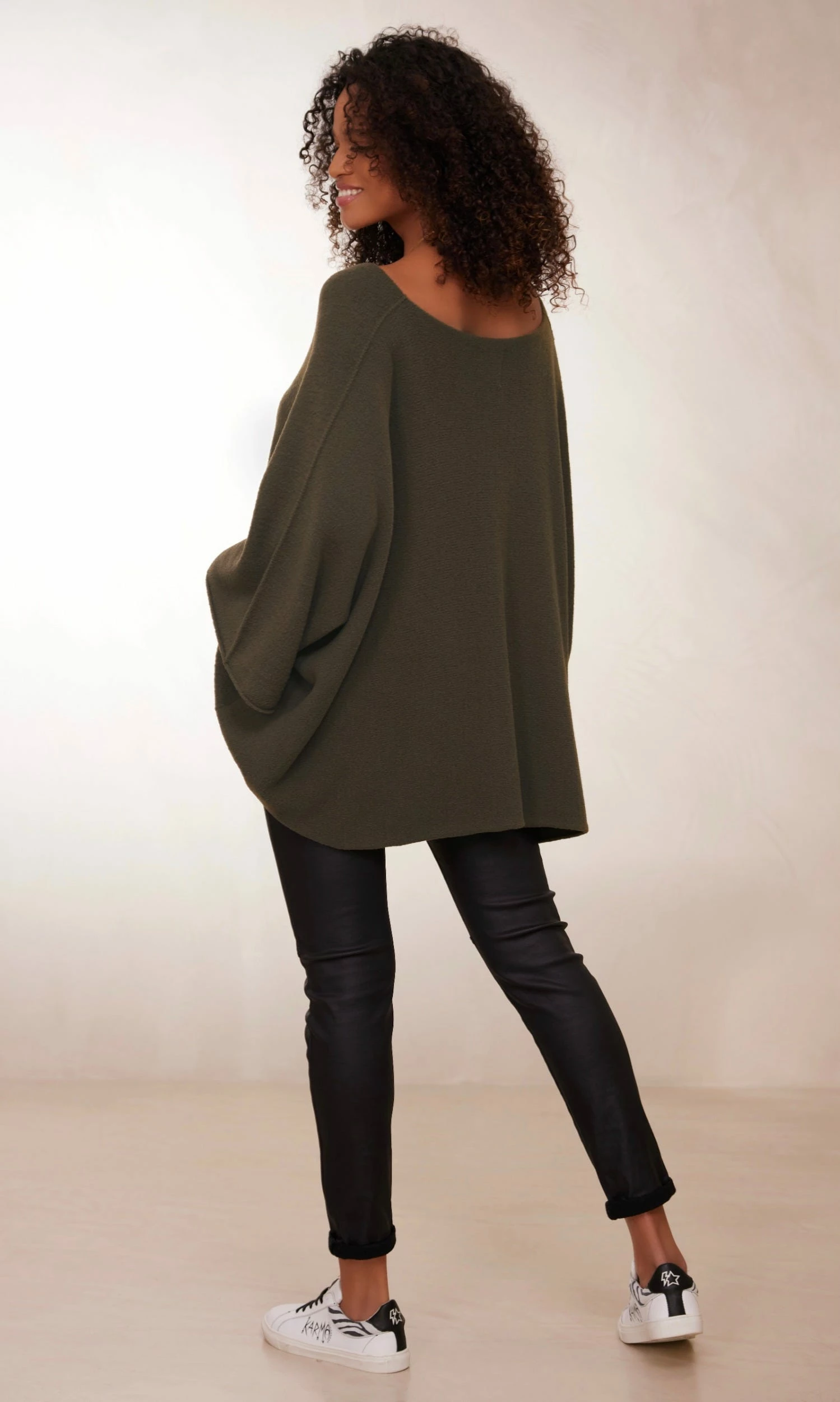 Pull Léon Oversize Kaki 6 Pull Léon Oversize Kaki – Image 4