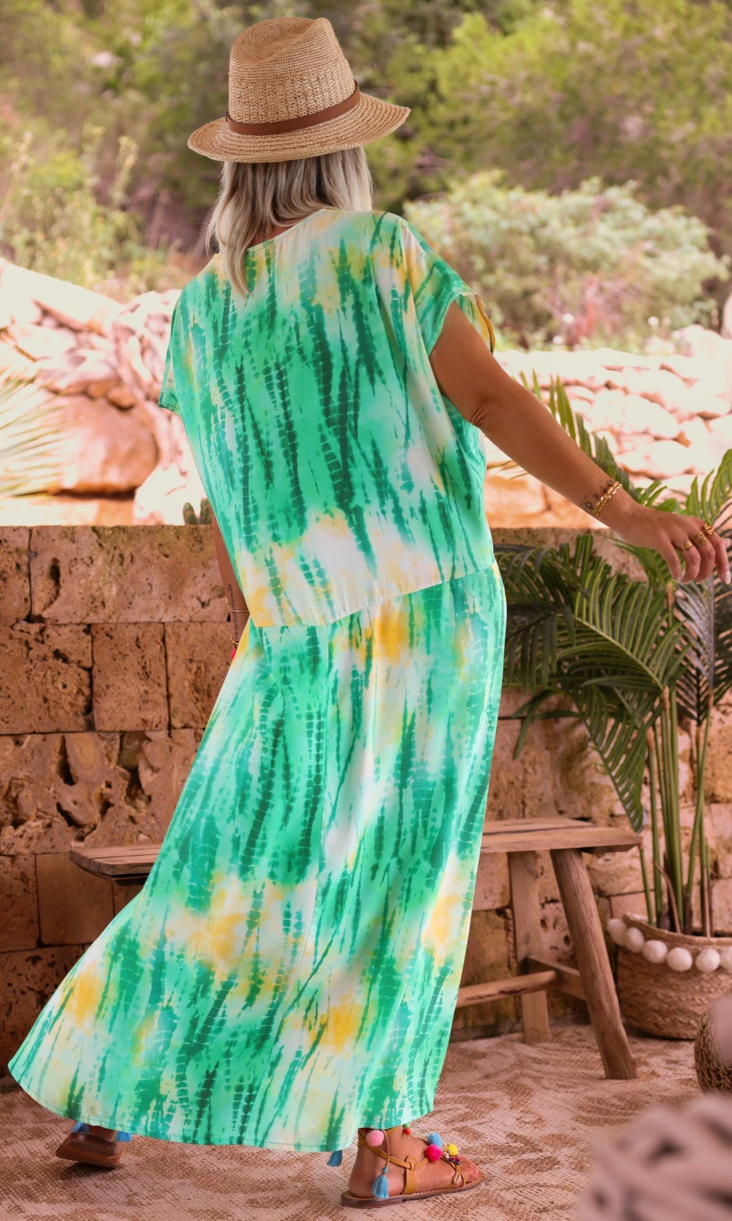 Robe Izabella Vert Brésil Kaleido 9 Robe Izabella Vert Brésil Kaleido – Image 7