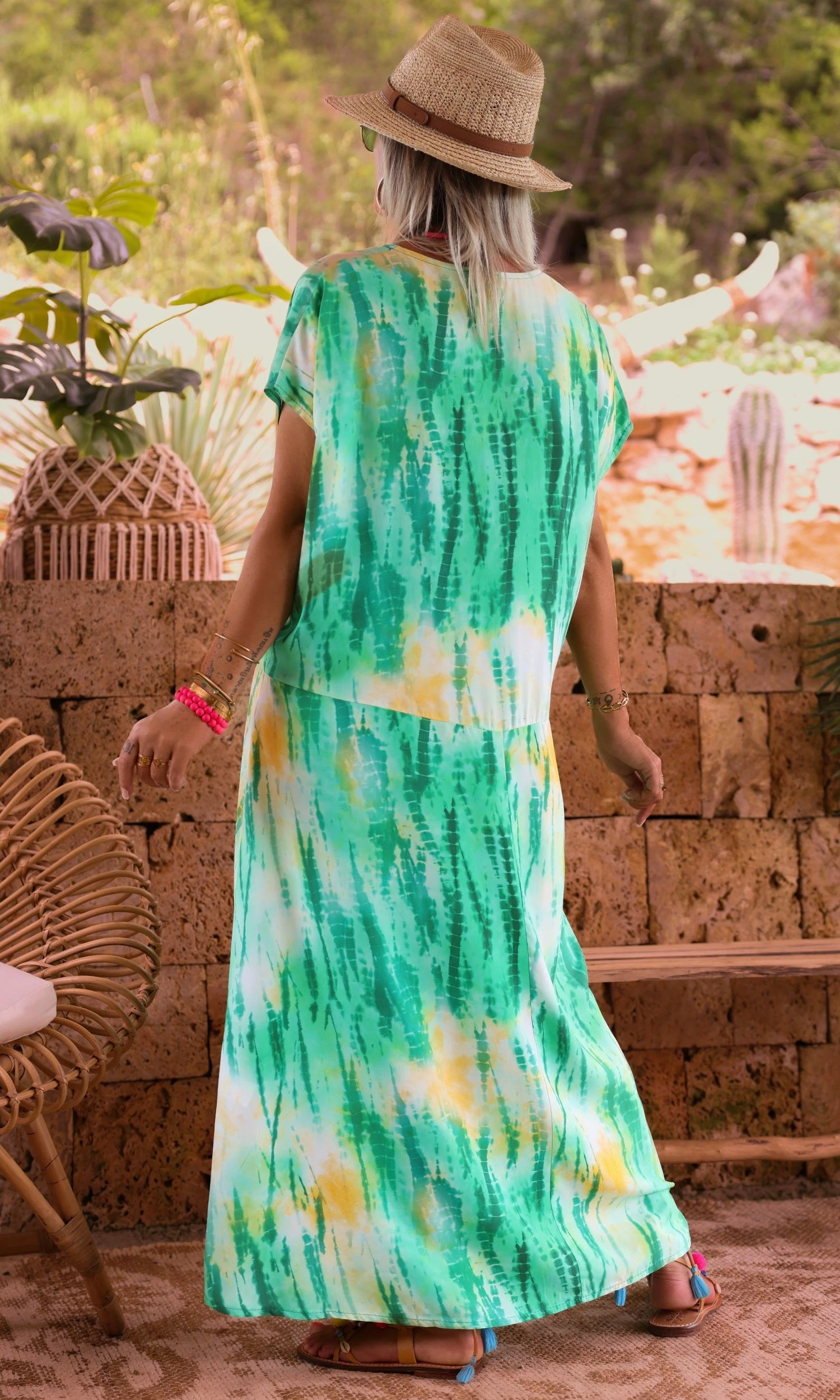 Robe Izabella Vert Brésil Kaleido 5 Robe Izabella Vert Brésil Kaleido – Image 3