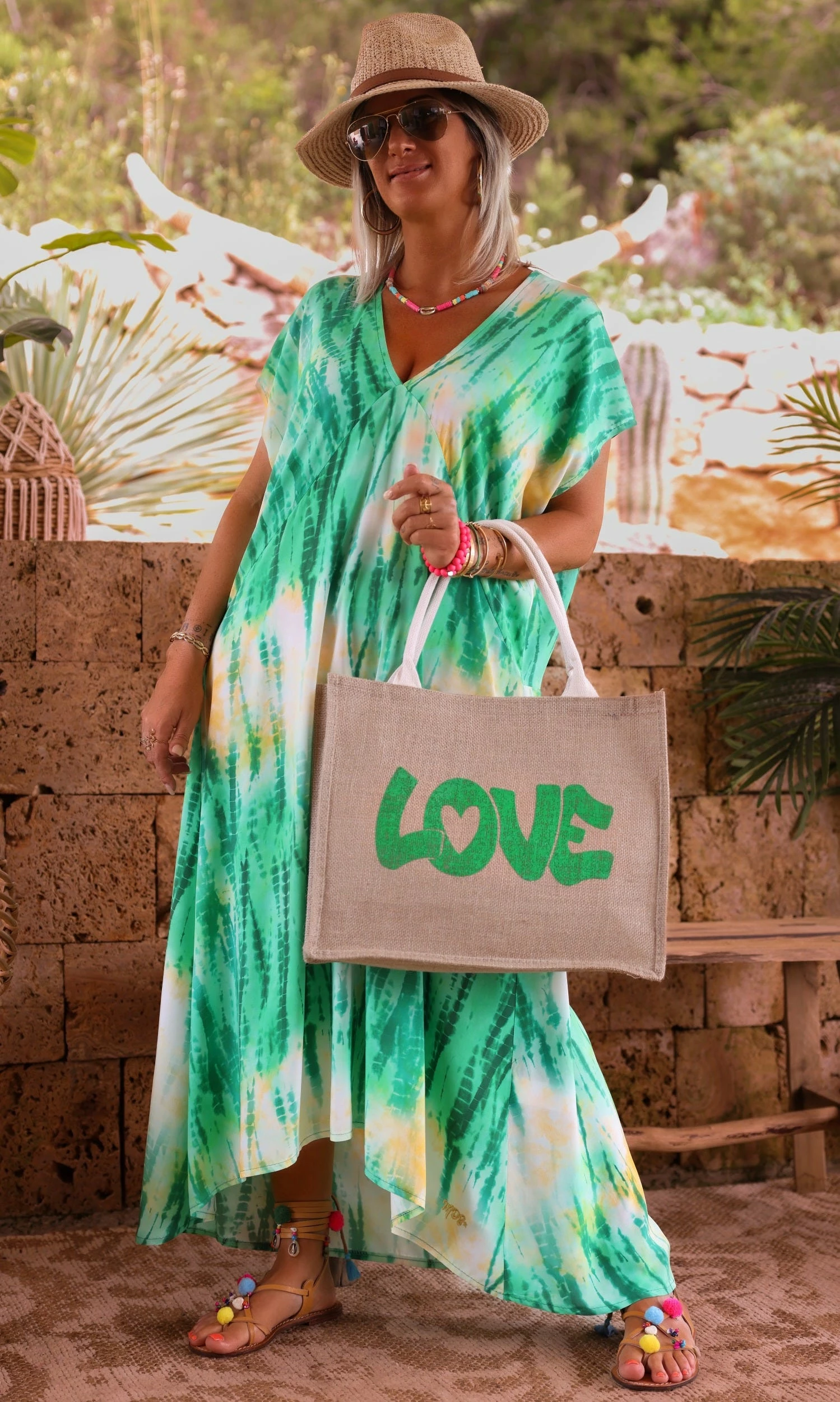 Robe Izabella Vert Brésil Kaleido 7 Robe Izabella Vert Brésil Kaleido – Image 5