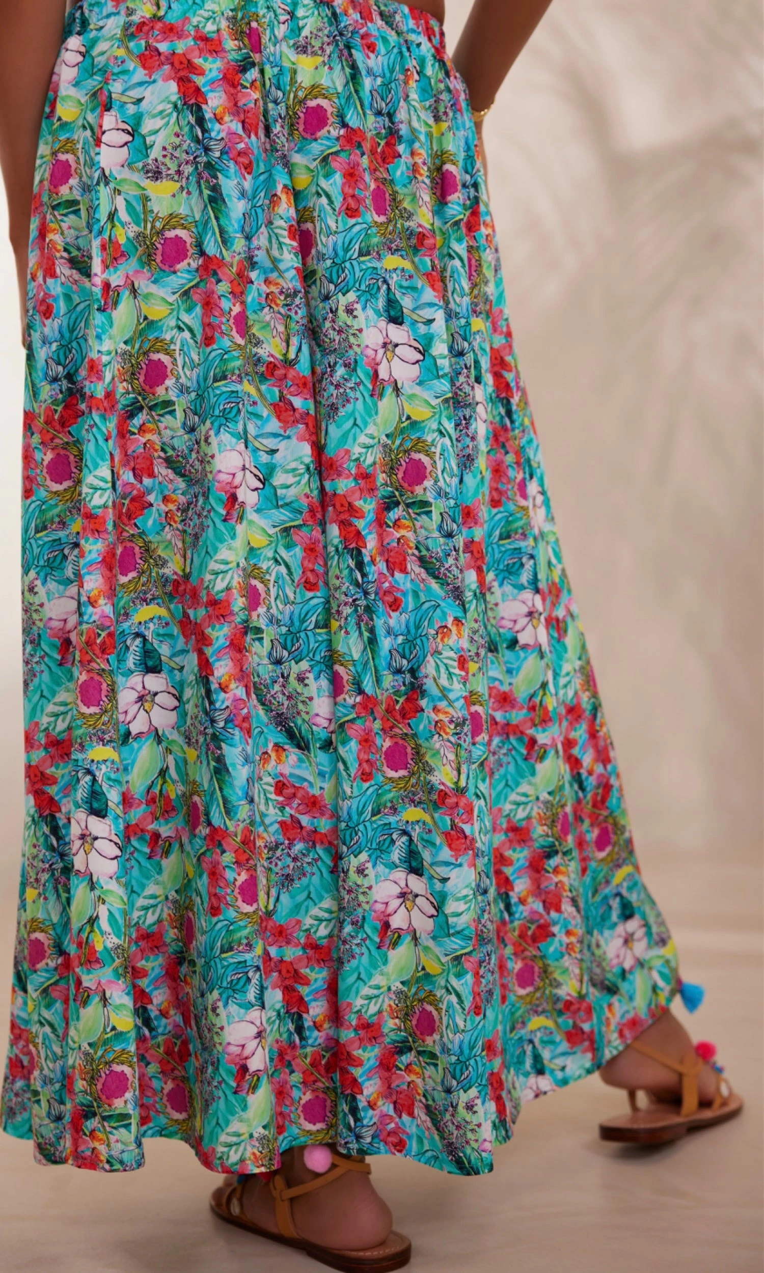 Jupon Ayron Vert Turquoise Fiorita 9 Jupon Ayron Vert Turquoise Fiorita – Image 7