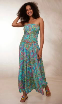 Jupon Ayron Vert Turquoise Cachemire Flower -Vêtements Soldes 2024 facetune 24 01 2024 11 42 04 1