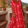 Robe Izabella Tie & Dye Lines Rouge -Vêtements Soldes 2024 facetune 24 07 2023 12 49 56