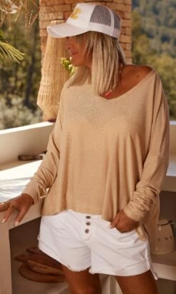 T-Shirt Gabin ML Doré Irisé 15 T-Shirt Gabin ML Doré Irisé -Vêtements Soldes 2024 facetune 24 07 2023 14 43 22