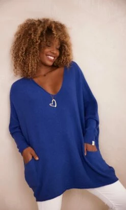 Pull Nestor Oversize Bleu Marine -Vêtements Soldes 2024 facetune 24 10 2023 10 06 05