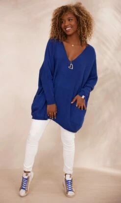 Pull Nestor Oversize Bleu Marine