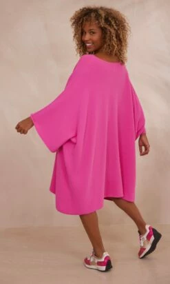 Petite Robe Pull Léon Oversize Rose -Vêtements Soldes 2024 facetune 24 10 2023 10 25 10
