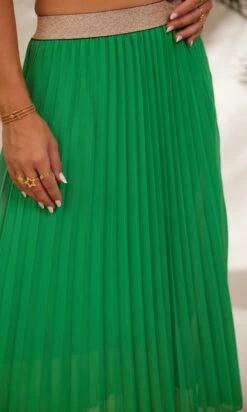 Jupe Plissée Nahla Vert Brésil