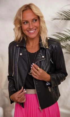 Jupe Plissée Nahla Rose Fuchsia