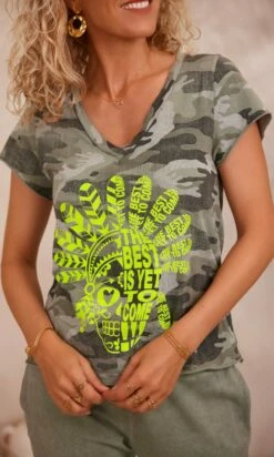 T-Shirt Magda Kaki Camouflage The Best Skull Jaune Fluo -Vêtements Soldes 2024 facetune 25 08 2023 15 39 19 1