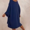 Petite Robe Pull Léon Oversize Bleu Marine -Vêtements Soldes 2024 facetune 25 10 2023 13 10 14