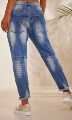 Jean's Laslo Used Denim Flower -Vêtements Soldes 2024 facetune 26 01 2024 15 49 09