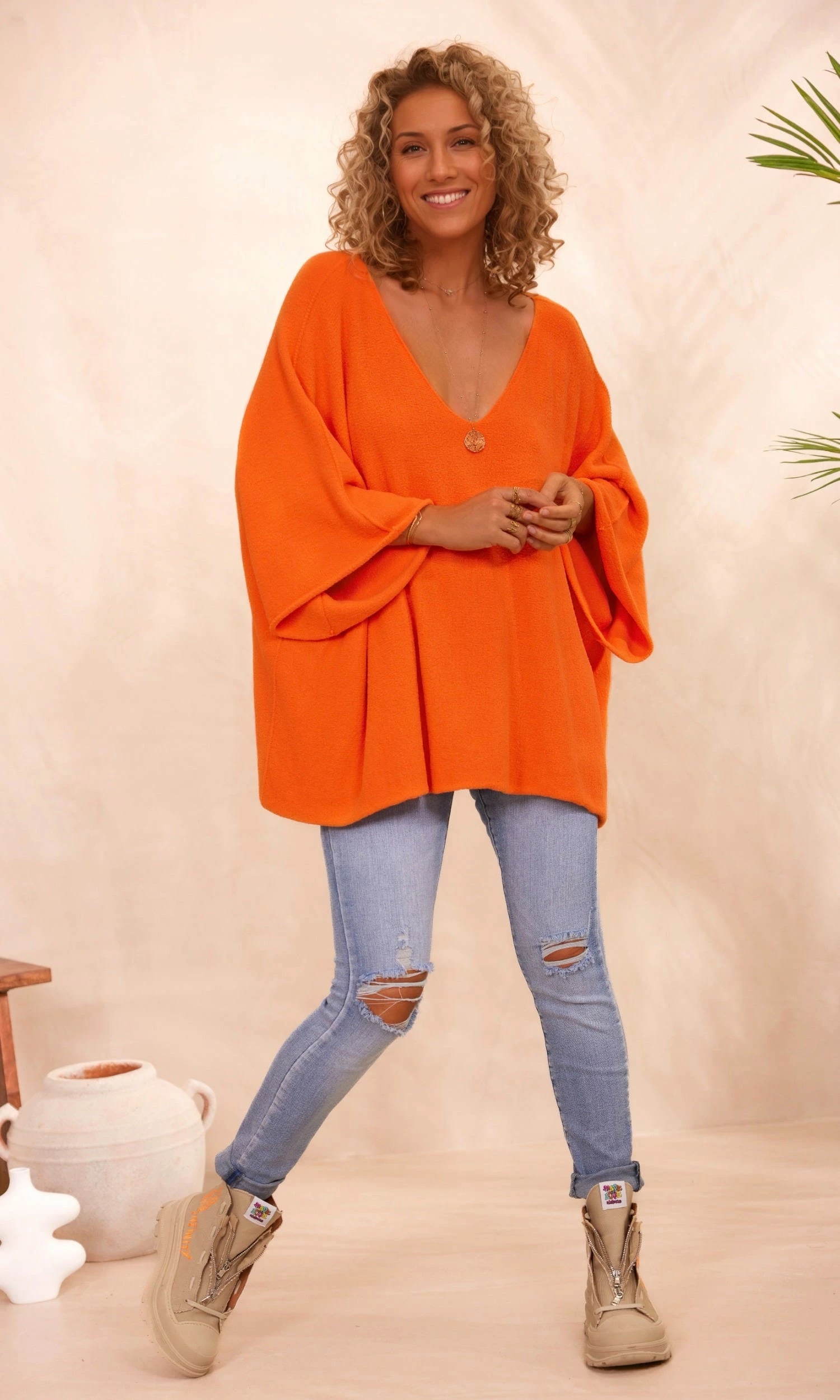 Pull Léon Oversize Orange 8 Pull Léon Oversize Orange – Image 6