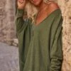 Pull Nestor Oversize Kaki -Vêtements Soldes 2024 facetune 26 10 2023 12 01 25