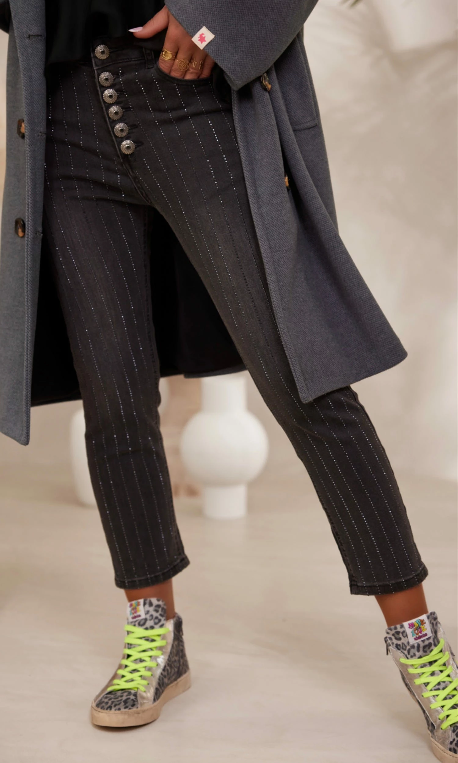 Jean's River Noir Strass 3 Jean's River Noir Strass