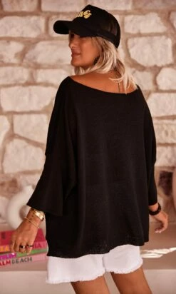 Pull Alessandro Noir -Vêtements Soldes 2024 facetune 28 07 2023 11 38 51