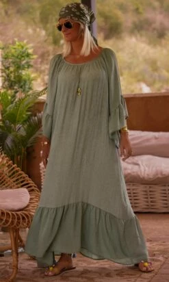 Robe De Plage Alizée Kaki -Vêtements Soldes 2024 facetune 29 06 2023 12 17 09