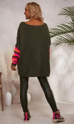 Pull Rayco Oversize Kaki Big Heart