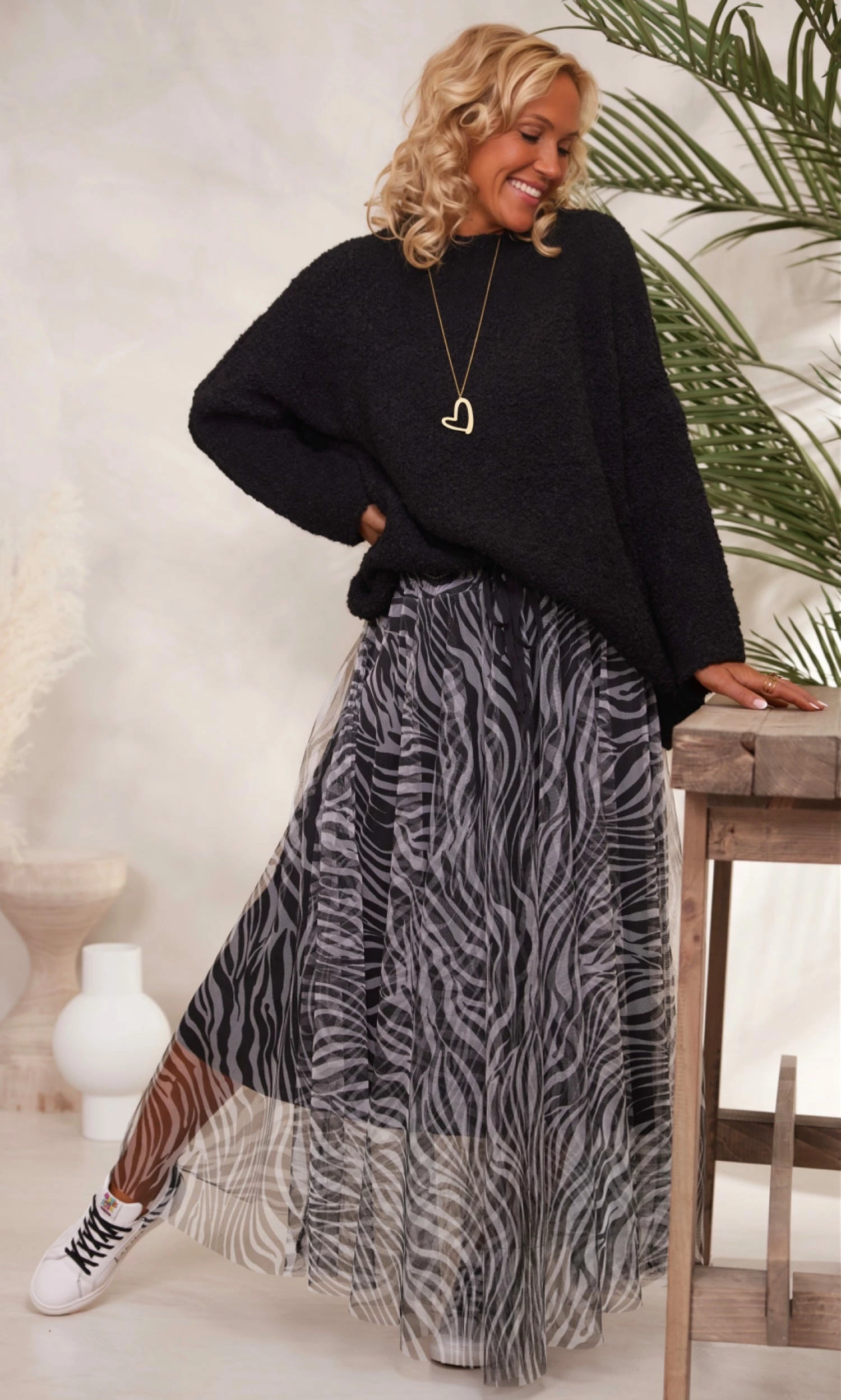 Jupon Keran Noir Zèbre 3 Jupon Keran Noir Zèbre