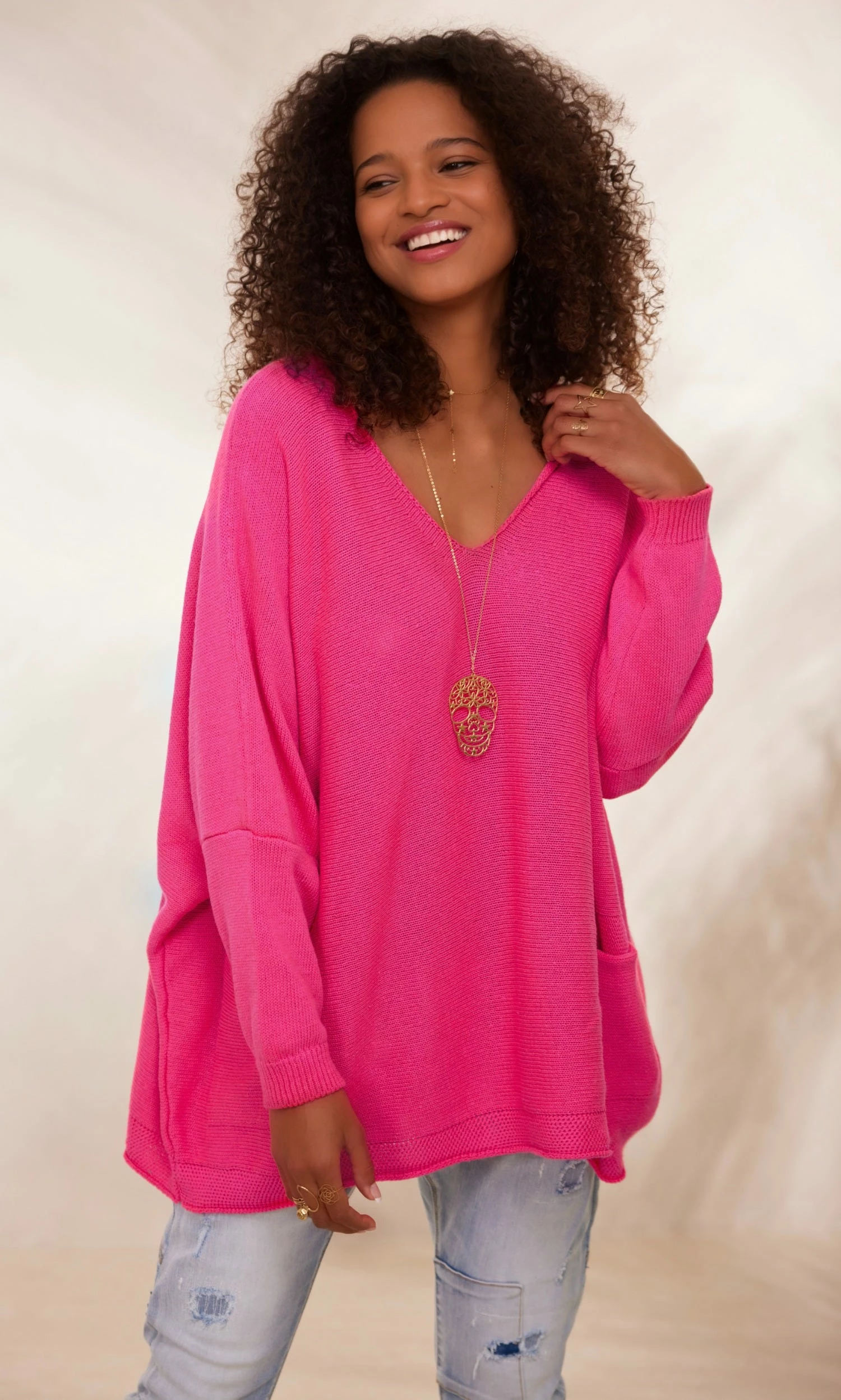 Pull Nestor Petite Maille Rose Fuchsia 3 Pull Nestor Petite Maille Rose Fuchsia