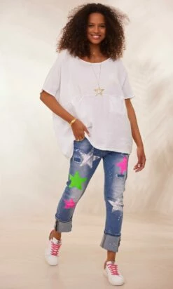 Jean's Hooman Used Denim Star Multicolor 11 Jean's Hooman Used Denim Star Multicolor -Vêtements Soldes 2024 facetune 30 01 2024 14 07 05 1