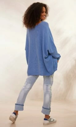 Pull Nestor Petite Maille Bleu Jean -Vêtements Soldes 2024 facetune 30 01 2024 14 47 14