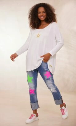 T-Shirt Oscar ML Oversize Blanc -Vêtements Soldes 2024 facetune 30 01 2024 14 50 01