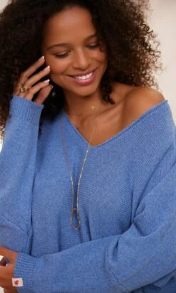 Pull Nestor Petite Maille Bleu Jean -Vêtements Soldes 2024 facetune 30 01 2024 14 57 06