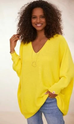 Pull Nestor Petite Maille Jaune -Vêtements Soldes 2024 facetune 30 01 2024 16 29 48