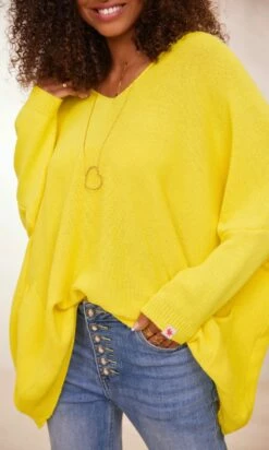 Pull Nestor Petite Maille Jaune -Vêtements Soldes 2024 facetune 30 01 2024 16 55 27