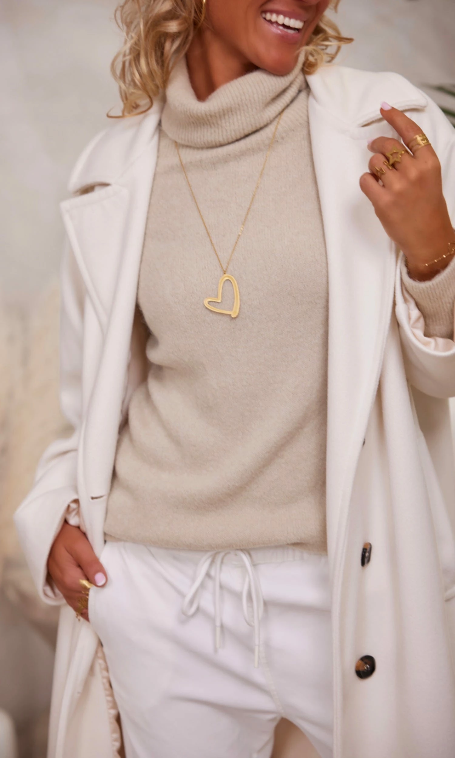 Pull Basic Col Roulé Beige 8 Pull Basic Col Roulé Beige – Image 6