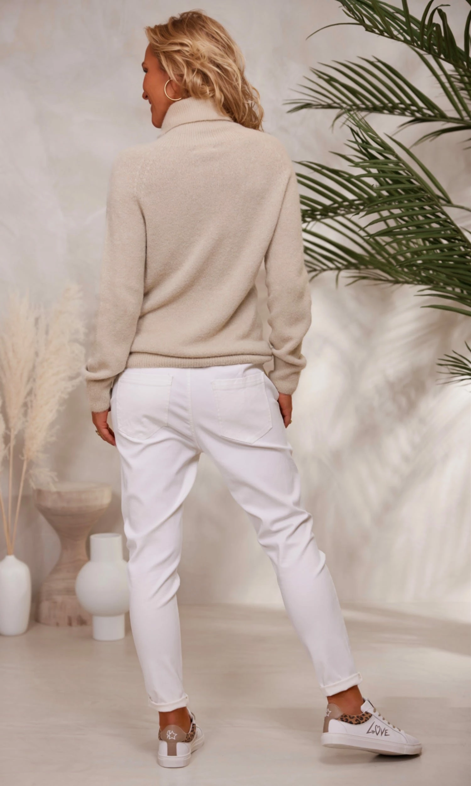 Pull Basic Col Roulé Beige 9 Pull Basic Col Roulé Beige – Image 7