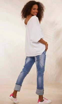 T-Shirt Farah Oversize Ultra-Light Blanc