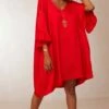 Petite Robe Levana Satin Rouge -Vêtements Soldes 2024 facetune 31 01 2024 13 03 08