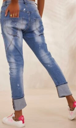 Jean's Hooman Used Denim Star Multicolor