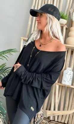 T-Shirt Gabin ML Loose Lin Noir -Vêtements Soldes 2024 fd27d9f9 f745 4f0b a6e1 f1980b85e606