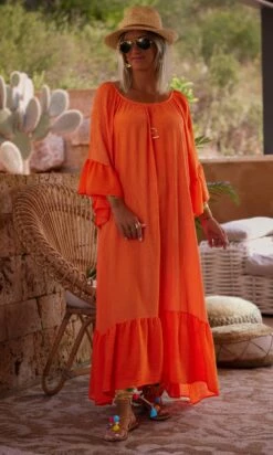 Robe De Plage Alizée Orange 10 Robe De Plage Alizée Orange -Vêtements Soldes 2024 img 2670 facetune 29 06 2023 11 32 49